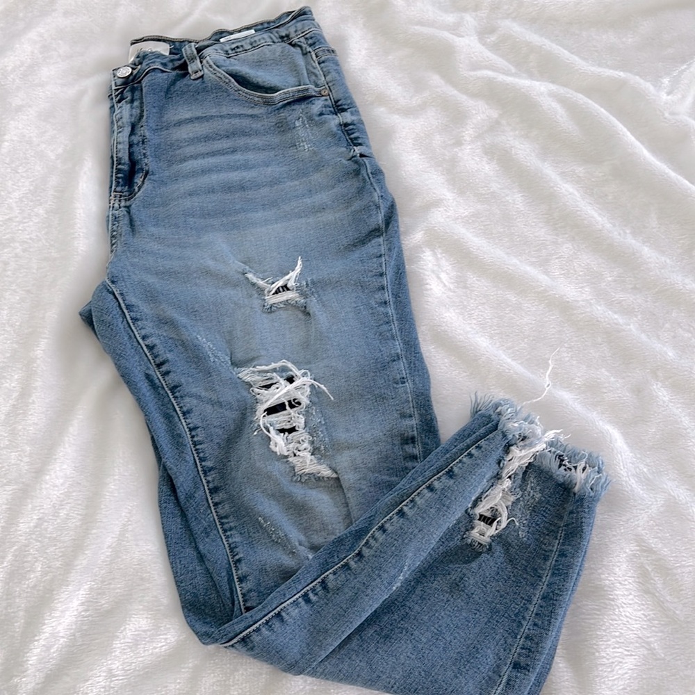 Kancan Striped Patching And Distressing Size 2x